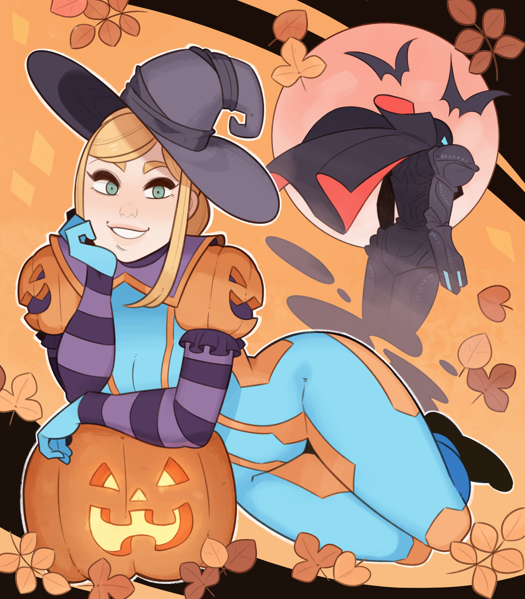 This is a pixiv picture whose title is Metroid Samus.