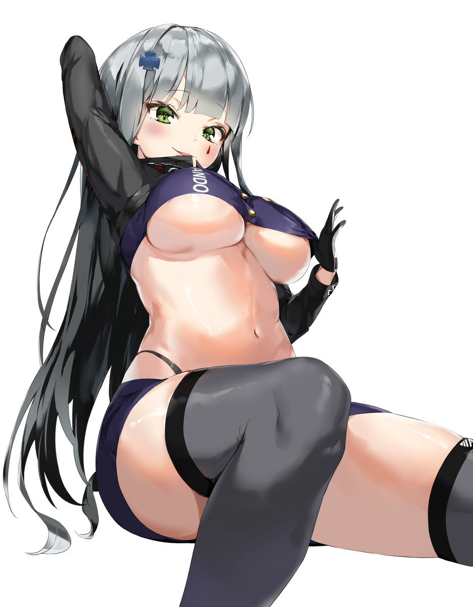 This is a pixiv picture whose title is HK416.