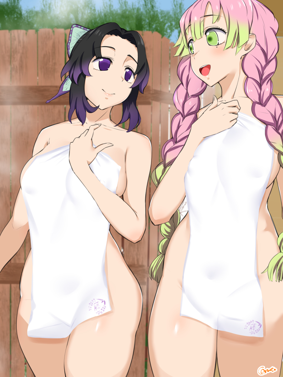 This is a pixiv picture whose title is 温泉回があったような…….