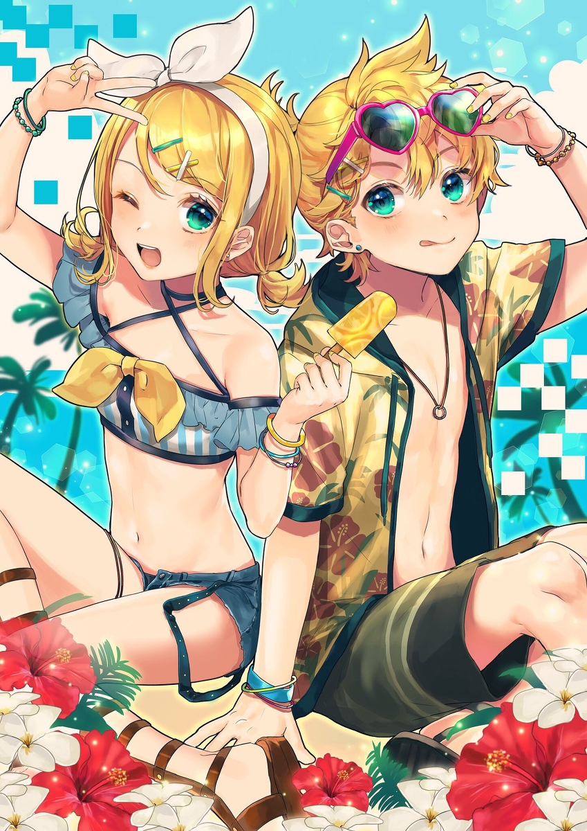 This is a pixiv picture whose title is summer!!.