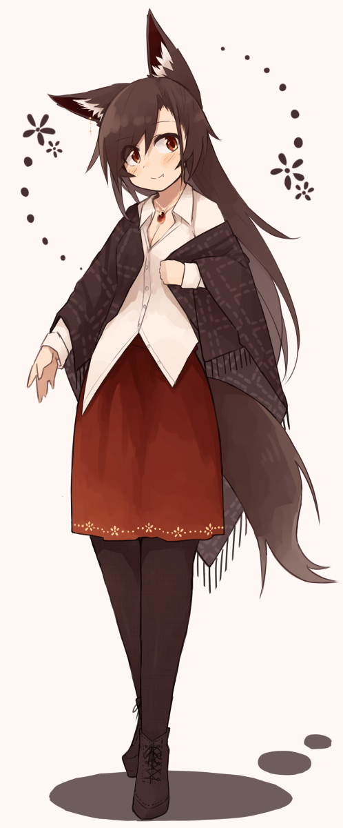 This is a pixiv picture whose title is 今泉影狼-秋コーデ-.