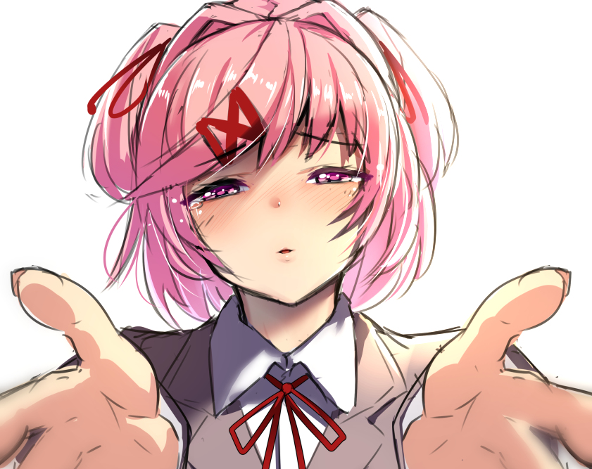 This is a pixiv picture whose title is ddlc_natsuki.