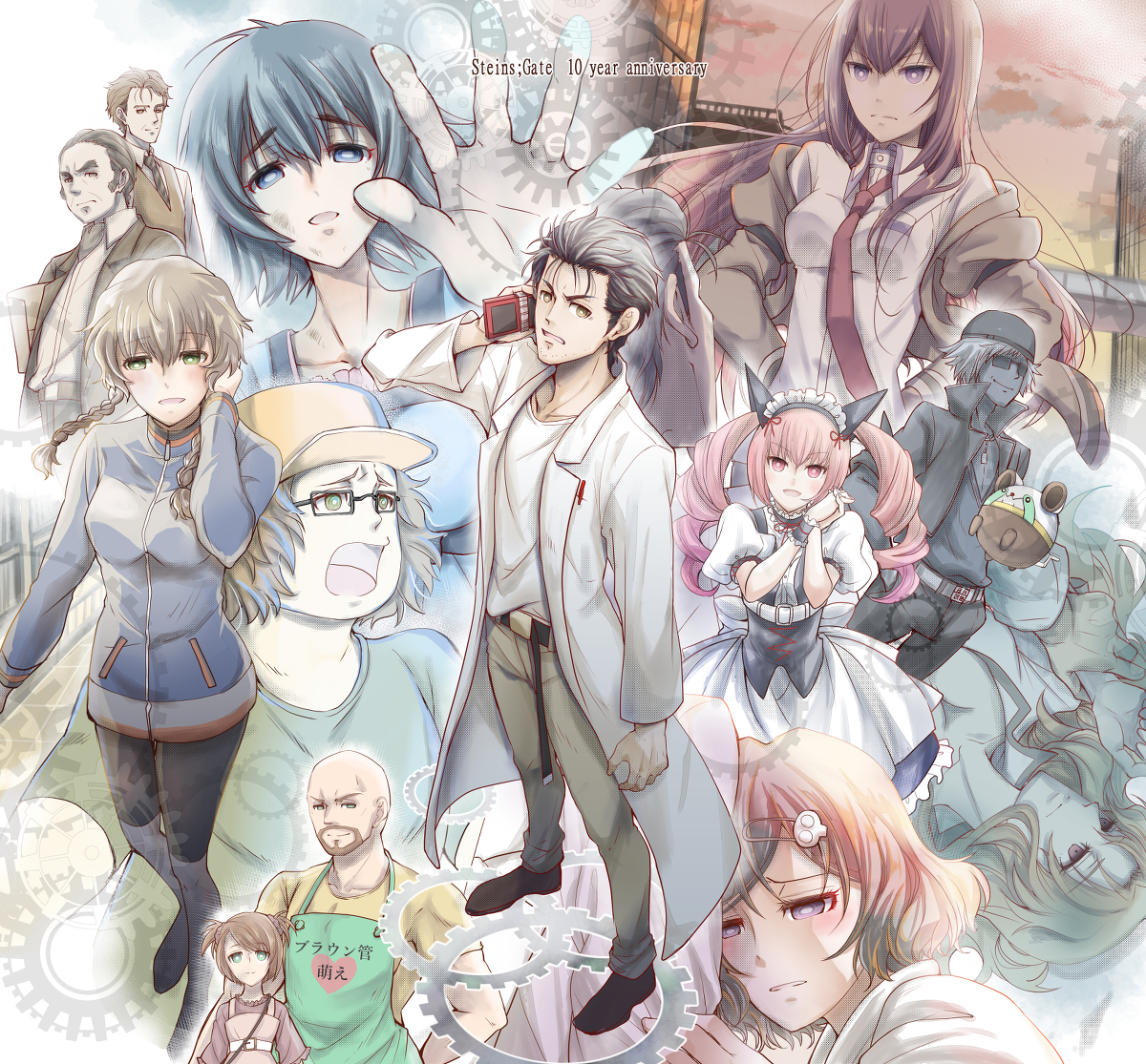 This is a pixiv picture whose title is 10 year anniversary.