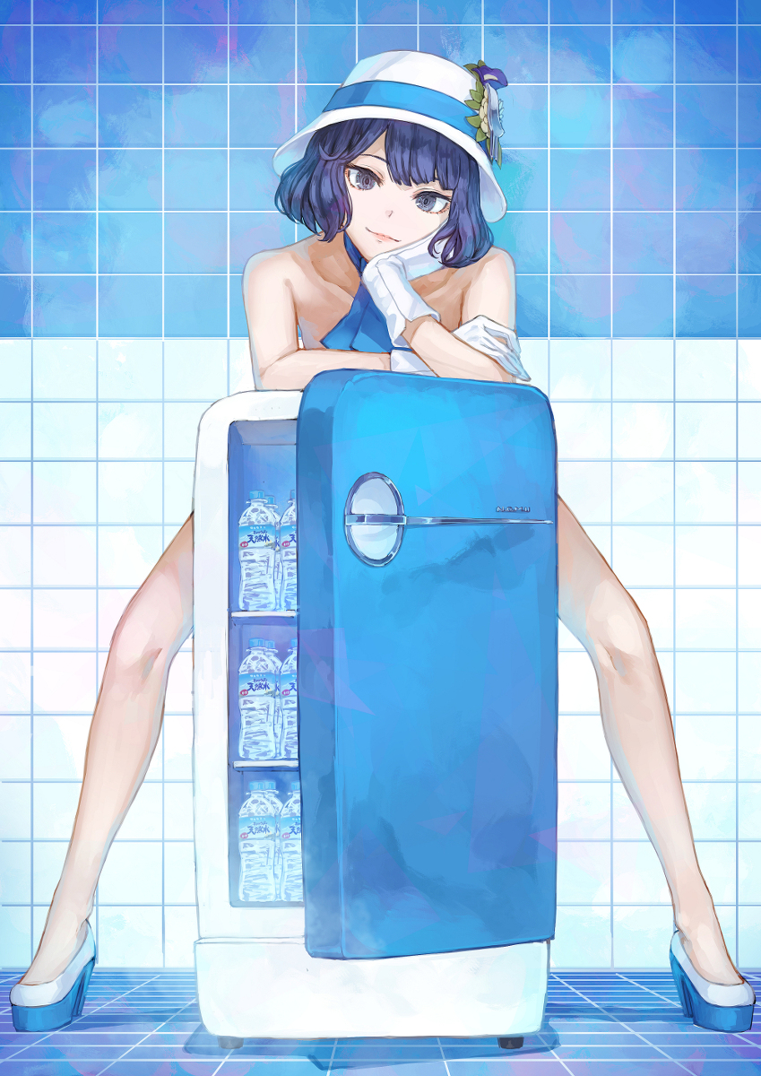 This is a pixiv picture whose title is 冷蔵庫からこんにちは.