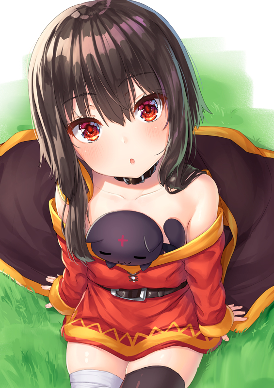 This is a pixiv picture whose title is おすわりめぐみんさん.