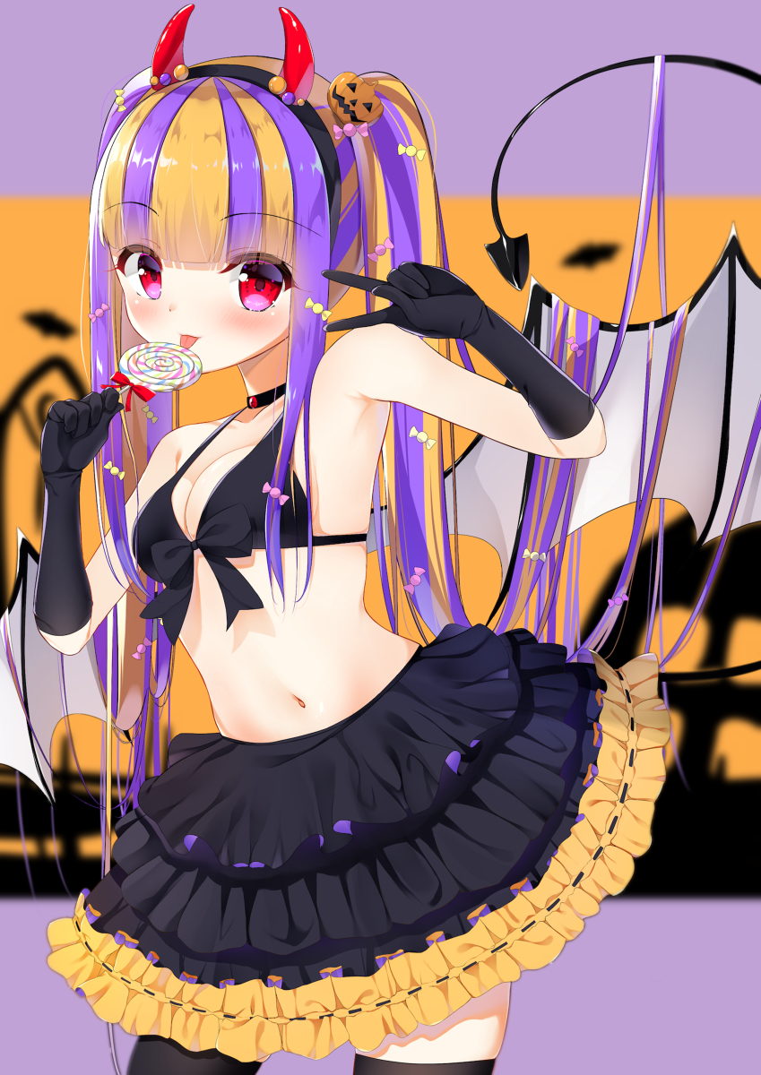 This is a pixiv picture whose title is ハロウィンカラー.