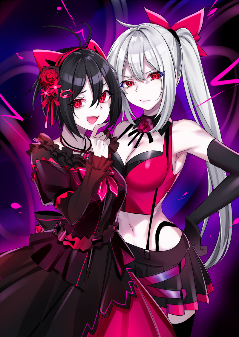 This is a pixiv picture whose title is 黒闇.