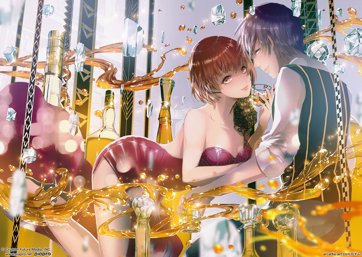 This is a pixiv picture whose title is on the rocks.