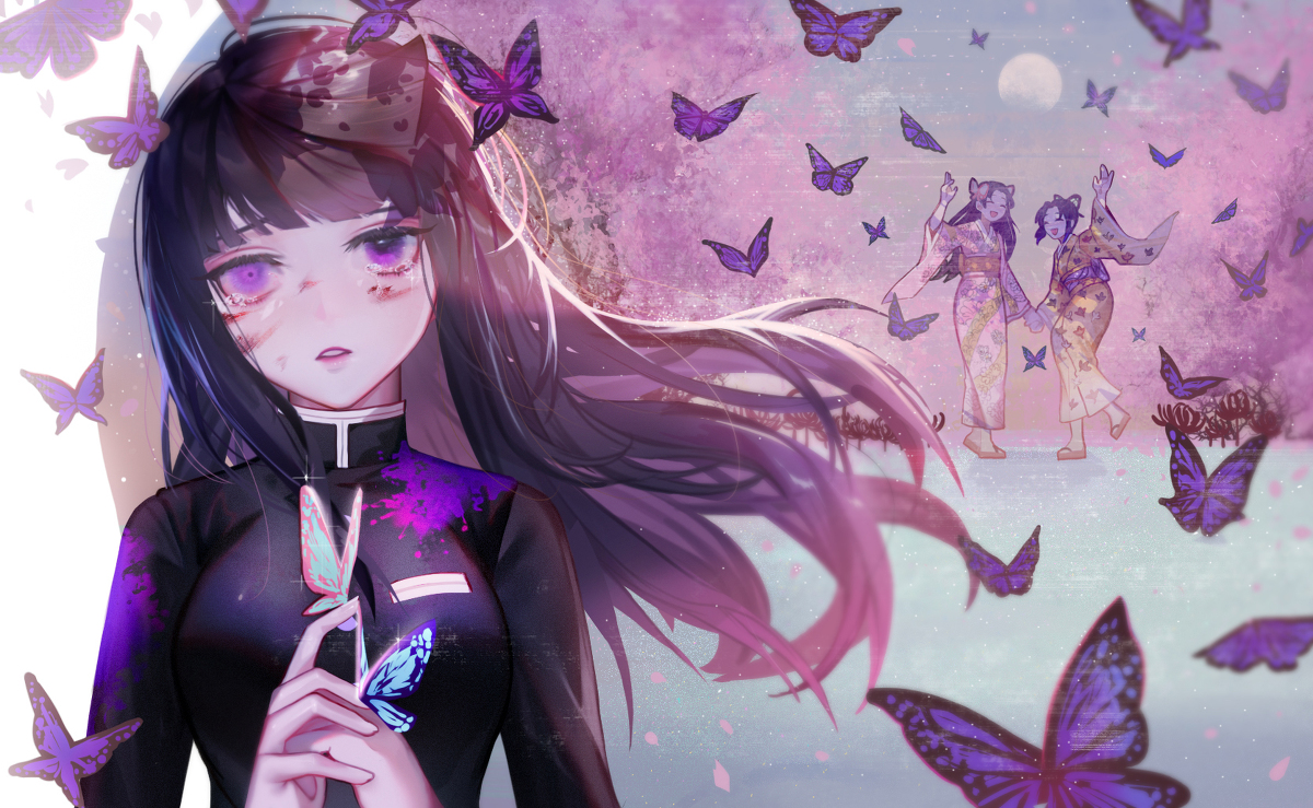 This is a pixiv picture whose title is 離別.