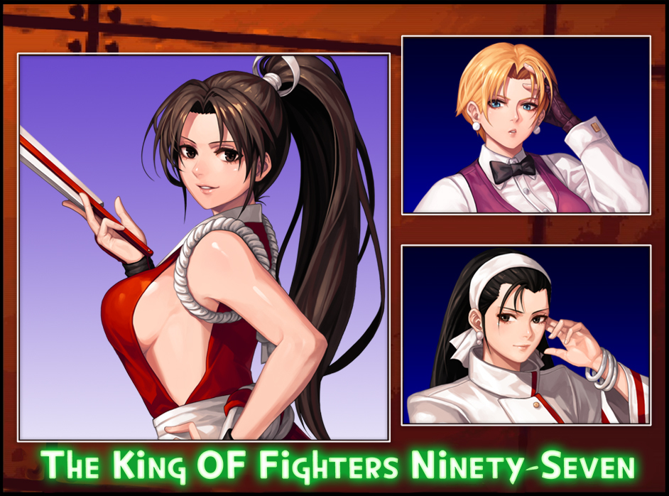 This is a pixiv picture whose title is KOF97 女性格闘家チーム.