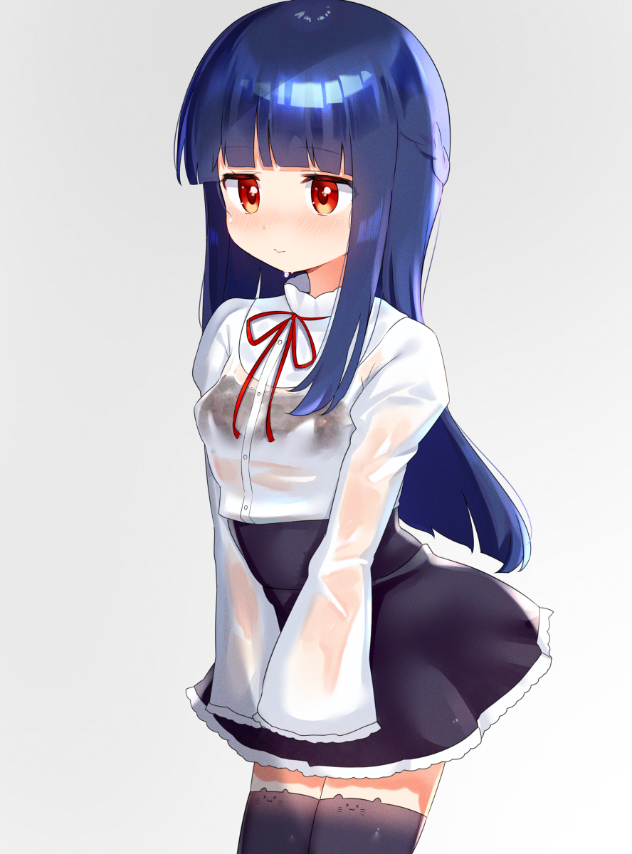 This is a pixiv picture whose title is 雨の日に.