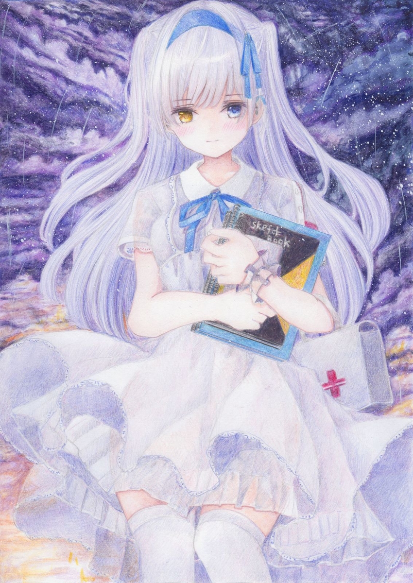This is a pixiv picture whose title is 夜空.