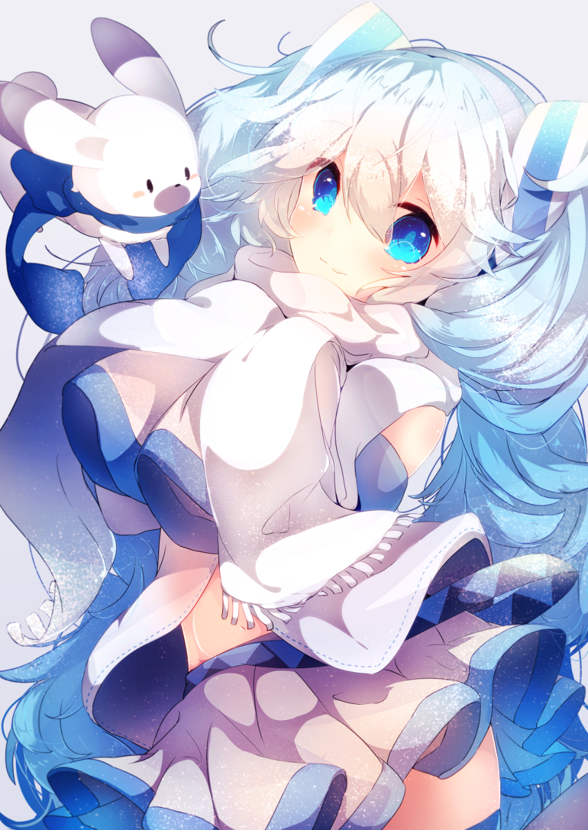 This is a pixiv picture whose title is 雪ミク2011.