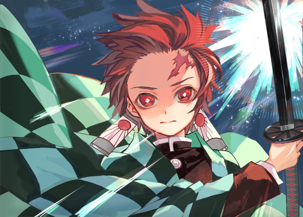 This is a pixiv picture whose title is 日輪刀.