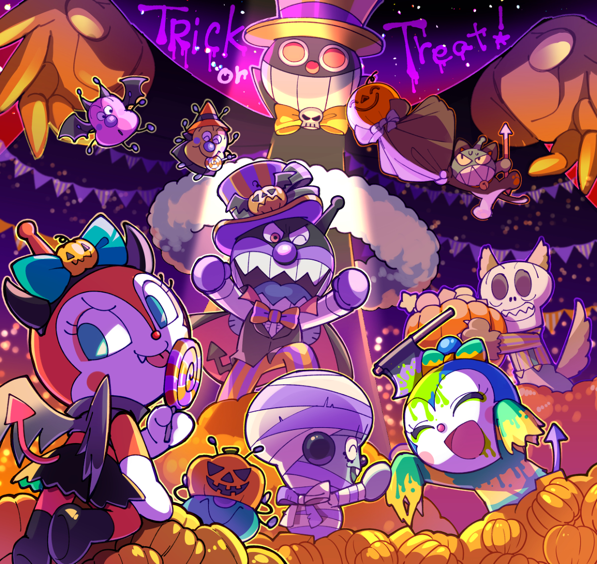 This is a pixiv picture whose title is ハロウィンの世界へいらっしゃーい.