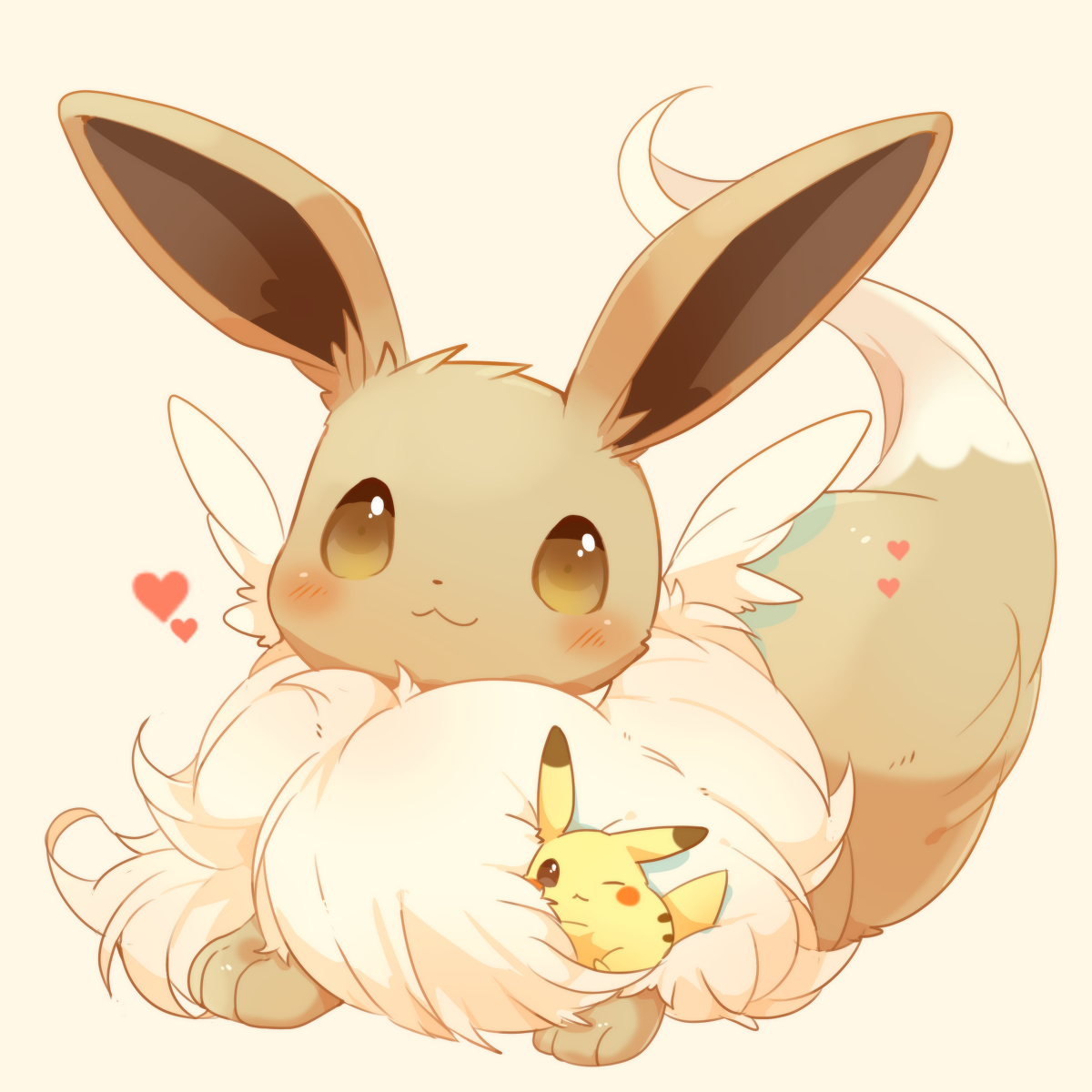 This is a pixiv picture whose title is もふもふ増し.