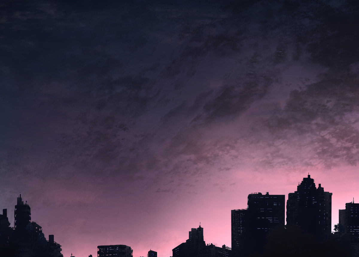 This is a pixiv picture whose title is たまに怖い夕焼け.