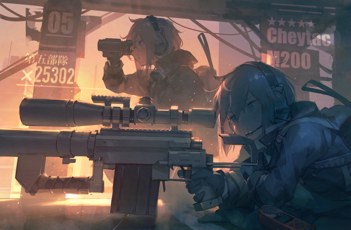 This is a pixiv picture whose title is Cheytac M200.