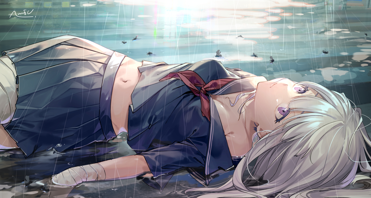 This is a pixiv picture whose title is Ophelia.