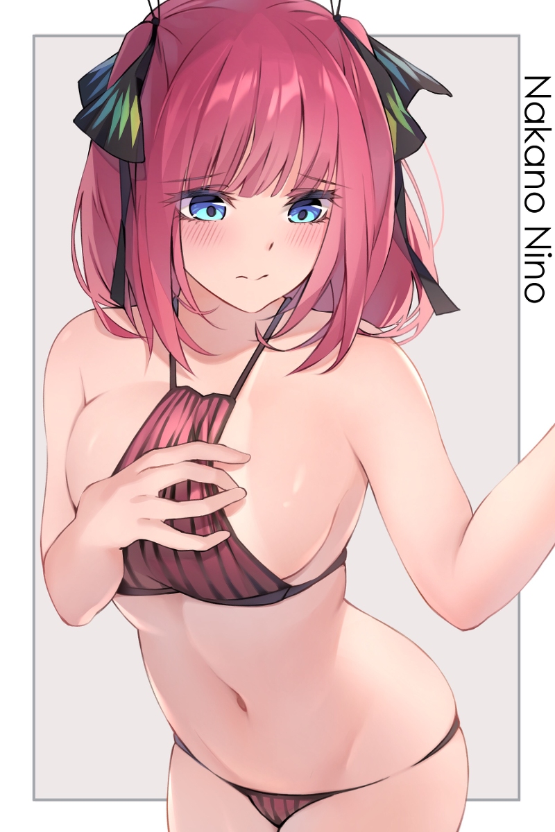This is a pixiv picture whose title is 水着二乃.