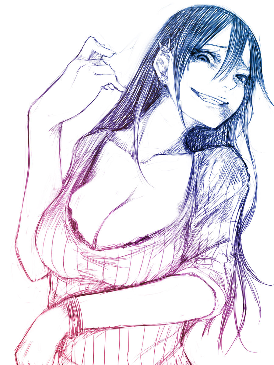 This is a pixiv picture whose title is 童貞を筆下ろした後殺して食べるのが趣味のお姉さんです.