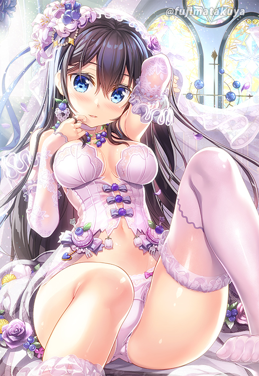 This is a pixiv picture whose title is ブルーベリーウェディング.