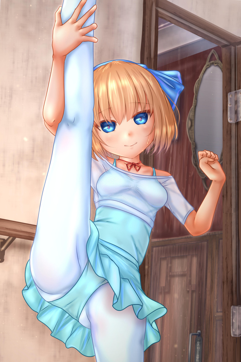 This is a pixiv picture whose title is レオタードロリス.
