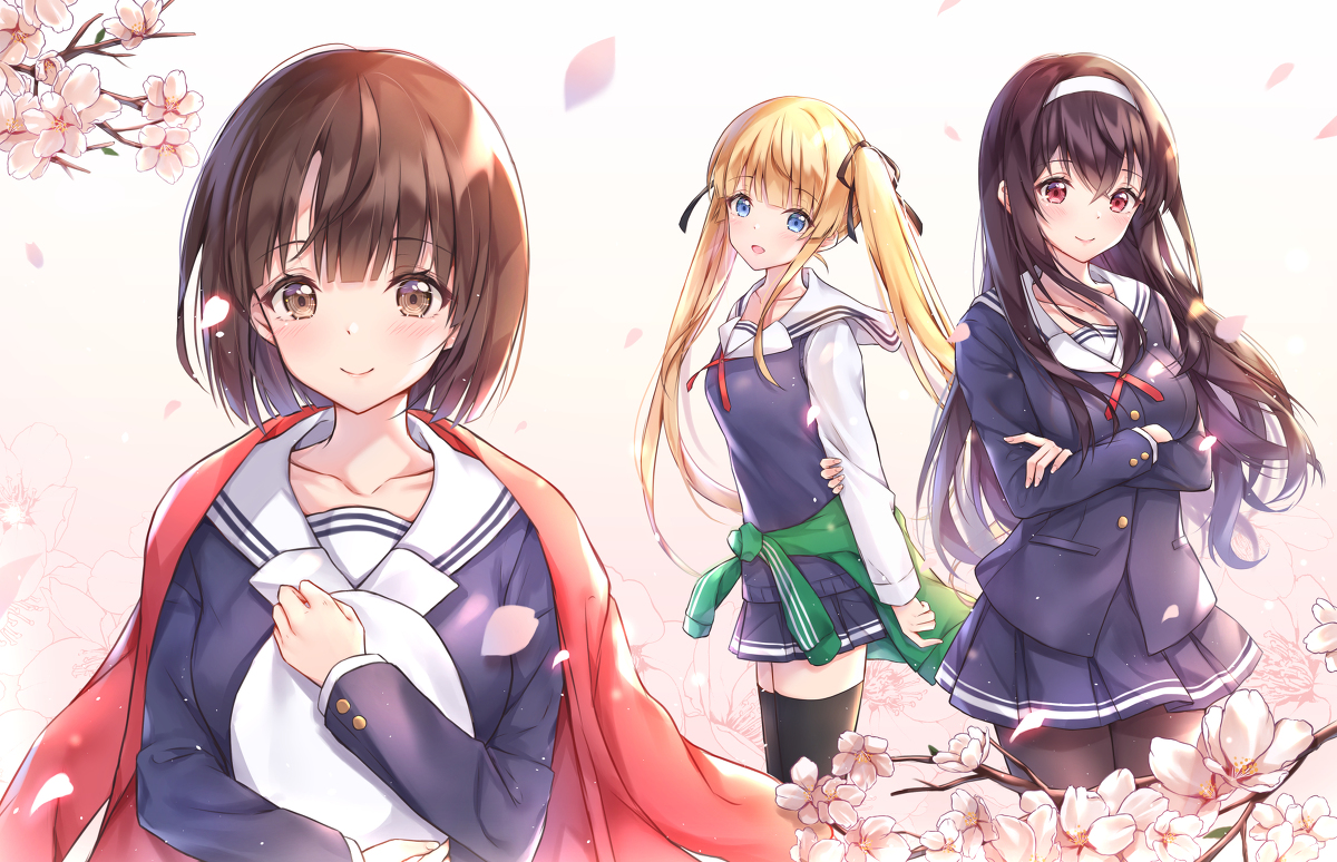 This is a pixiv picture whose title is 冴えカノ🌸.