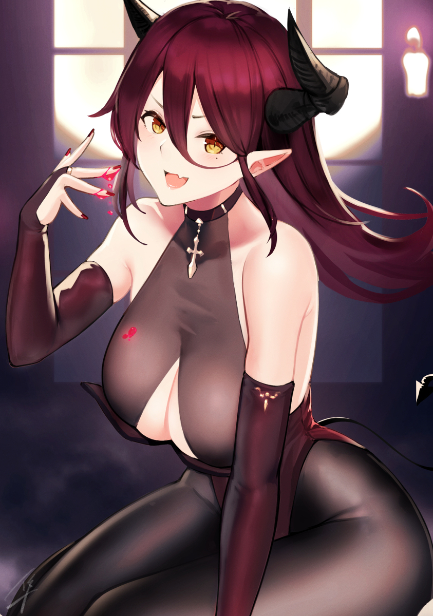 This is a pixiv picture whose title is サキュバスちゃん.