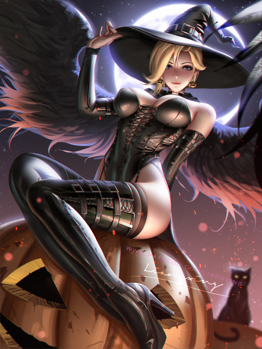 This is a pixiv picture whose title is Halloween Mercy.