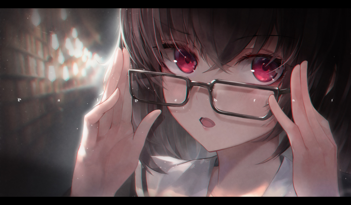 This is a pixiv picture whose title is 👓.