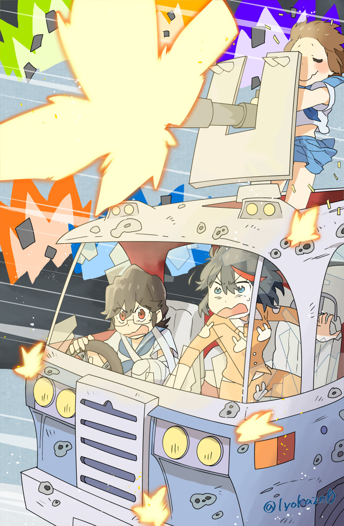 This is a pixiv picture whose title is klk log12＋プロメア.