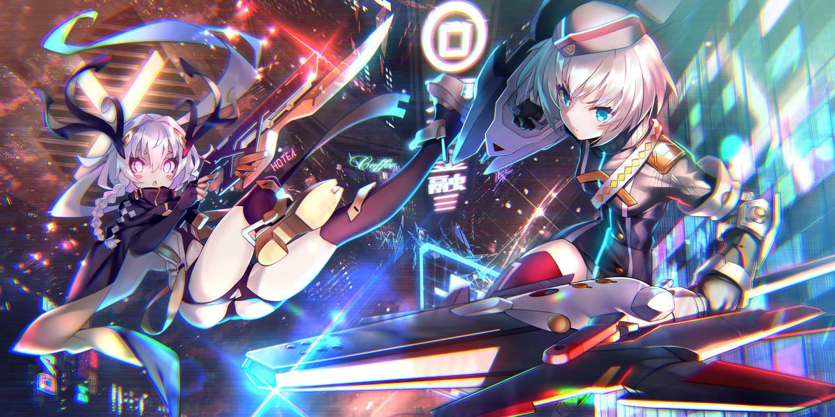 This is a pixiv picture whose title is 「ボーダーレイン -君臨ノ境界-」サービス開始！.
