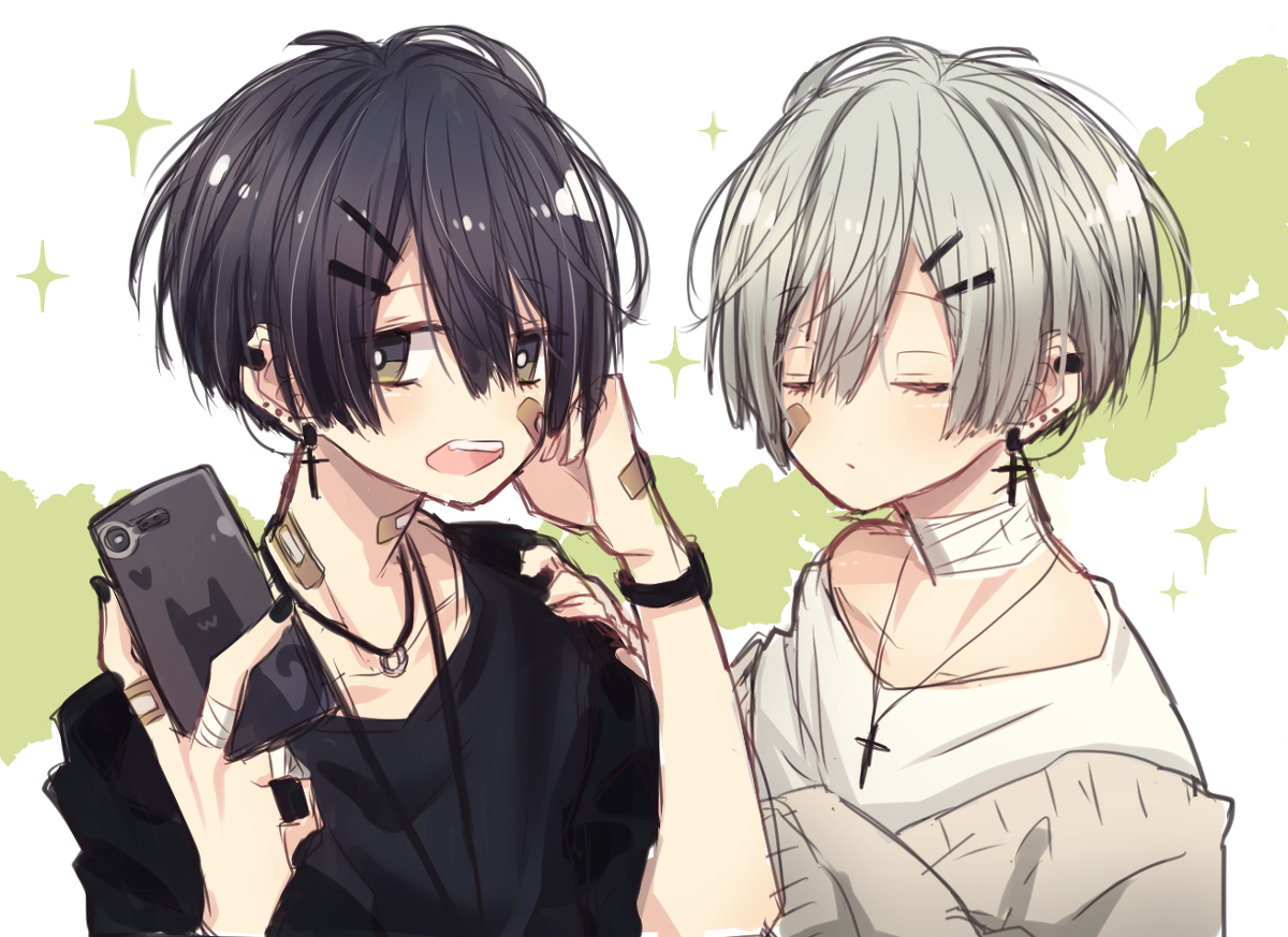 This is a pixiv picture whose title is ツーショット.