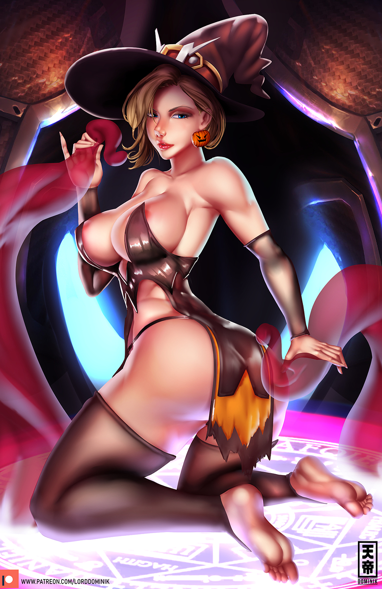 This is a pixiv picture whose title is Witch Mercy.