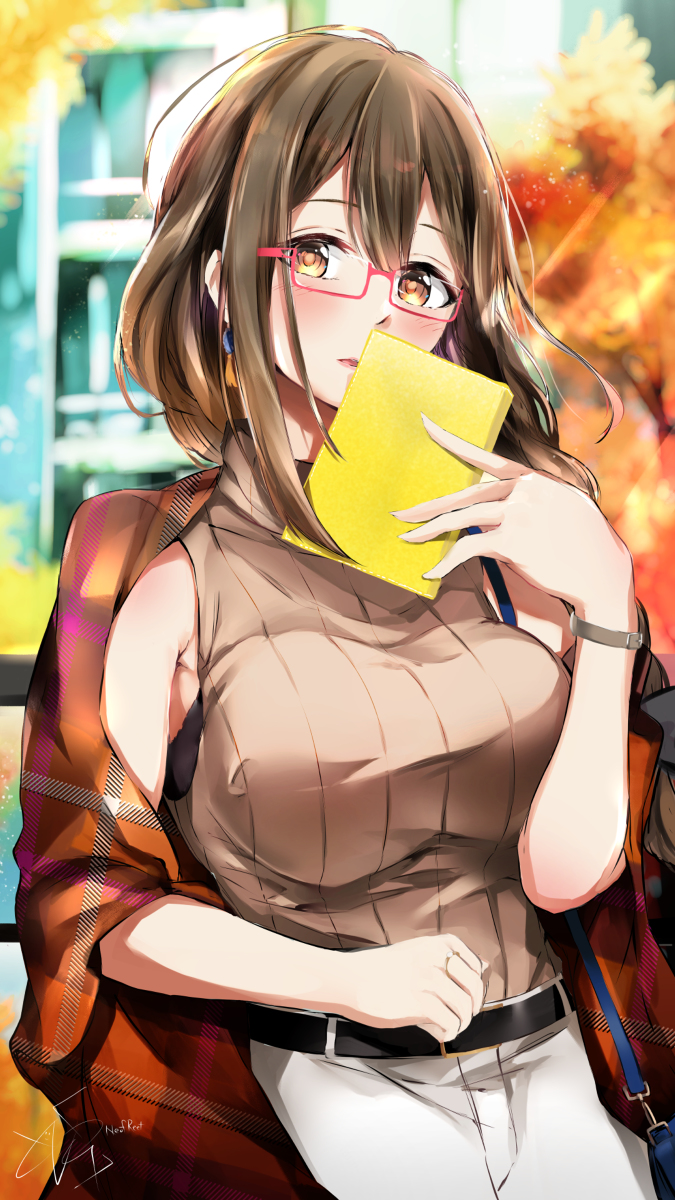 This is a pixiv picture whose title is 千雪さんと読書の秋.