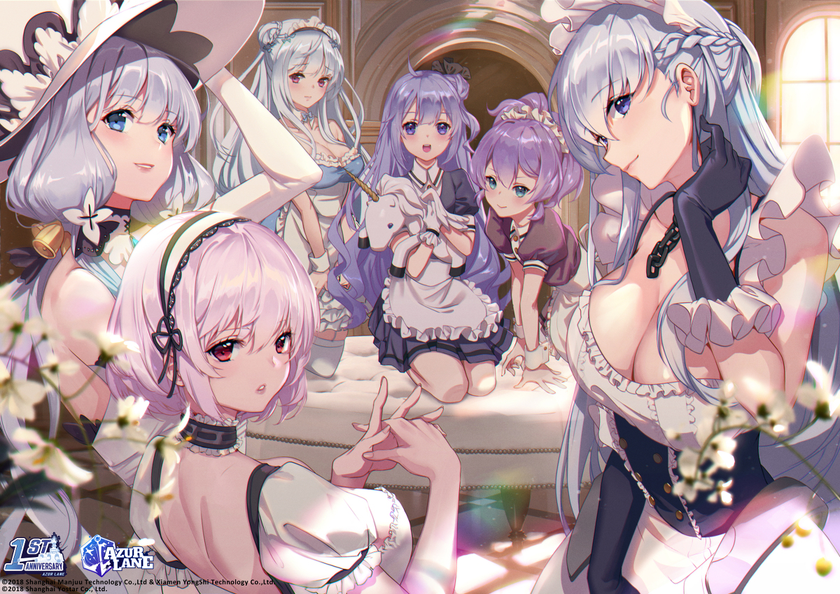 This is a pixiv picture whose title is Azur Lane NA Anniversary Artbook.