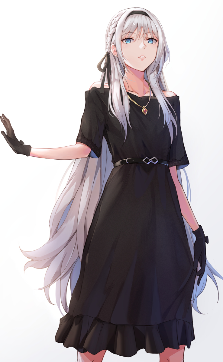 This is a pixiv picture whose title is AN-94 in her orchestral garment.