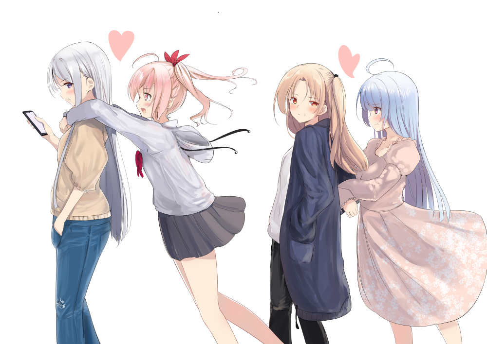 This is a pixiv picture whose title is 私服ダブルデート.