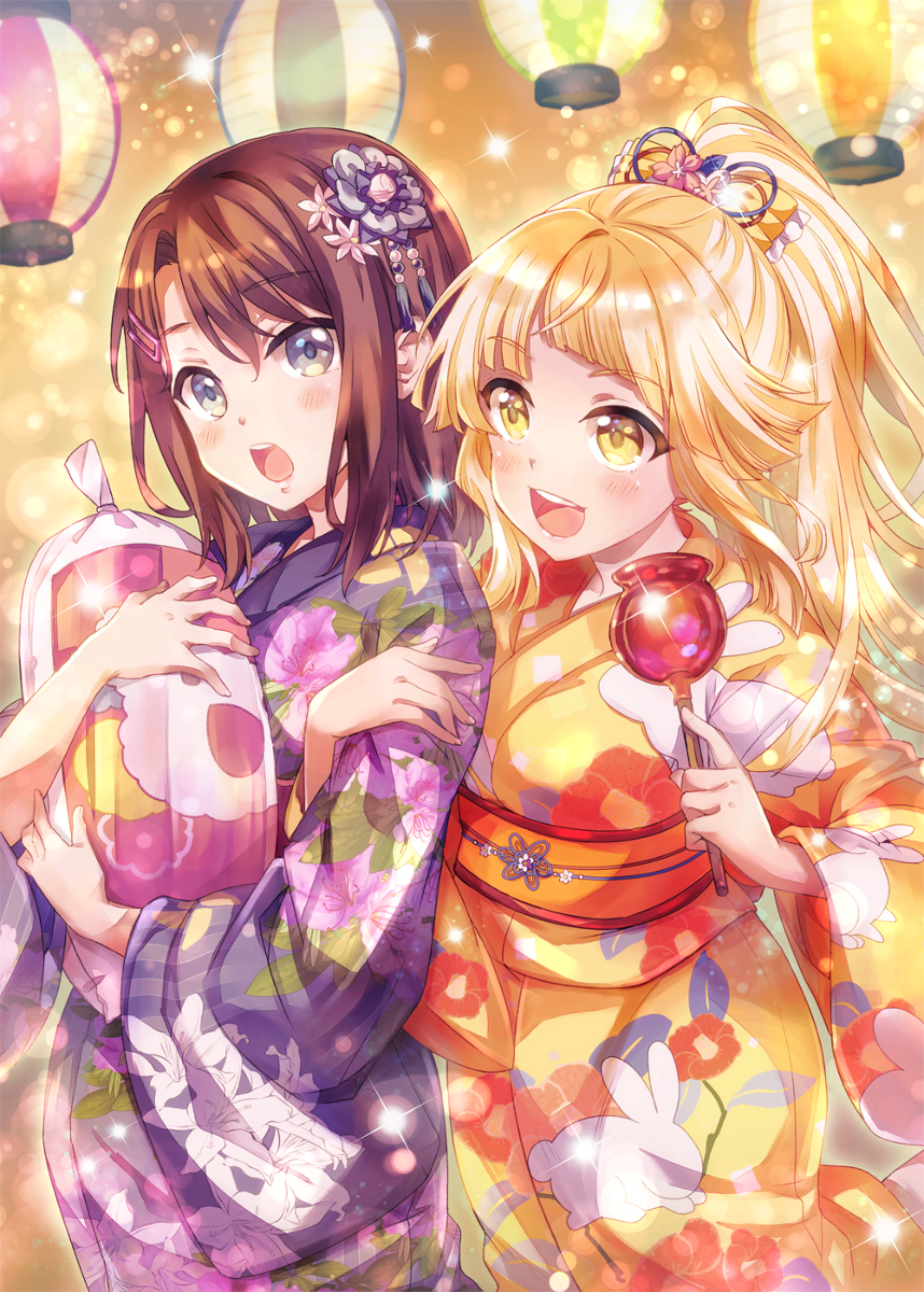 This is a pixiv picture whose title is お祭りの日のみさここ.