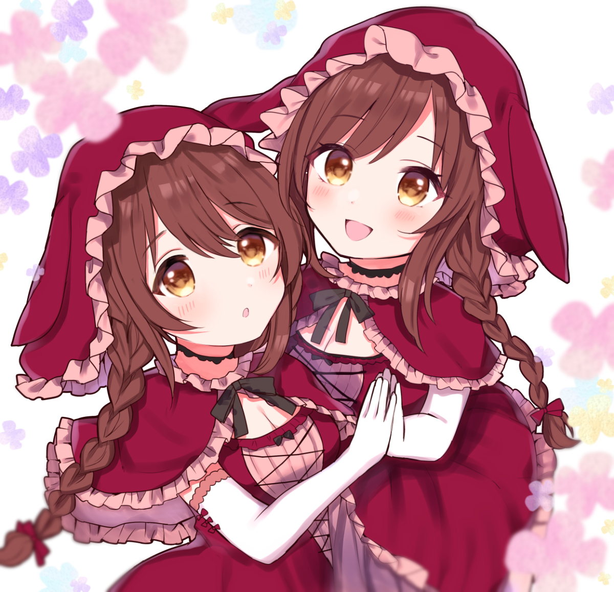 This is a pixiv picture whose title is 赤ずきんちゃん❀.