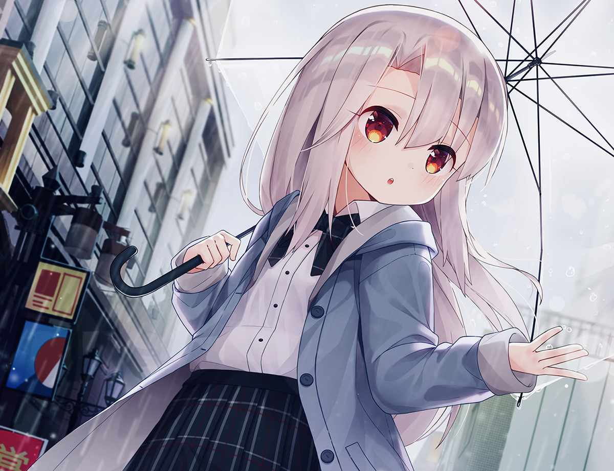 This is a pixiv picture whose title is 雨.