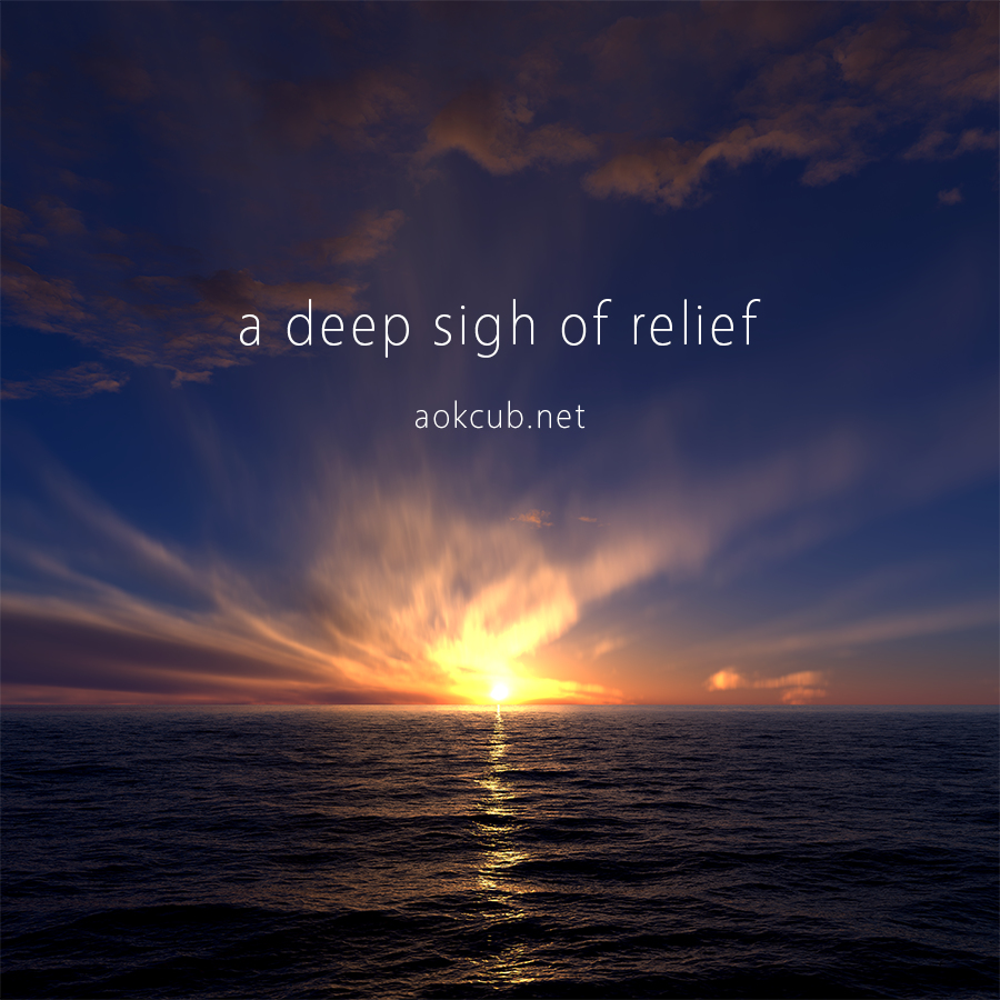 This is a pixiv picture whose title is 【フリー素材】a deep sigh of relief.