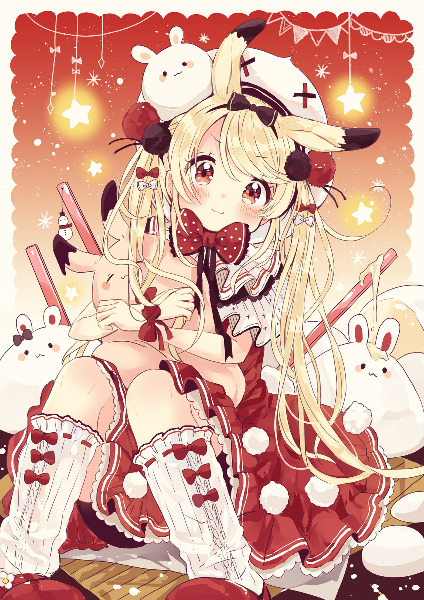 This is a pixiv picture whose title is 雪見だいふくちゃん.