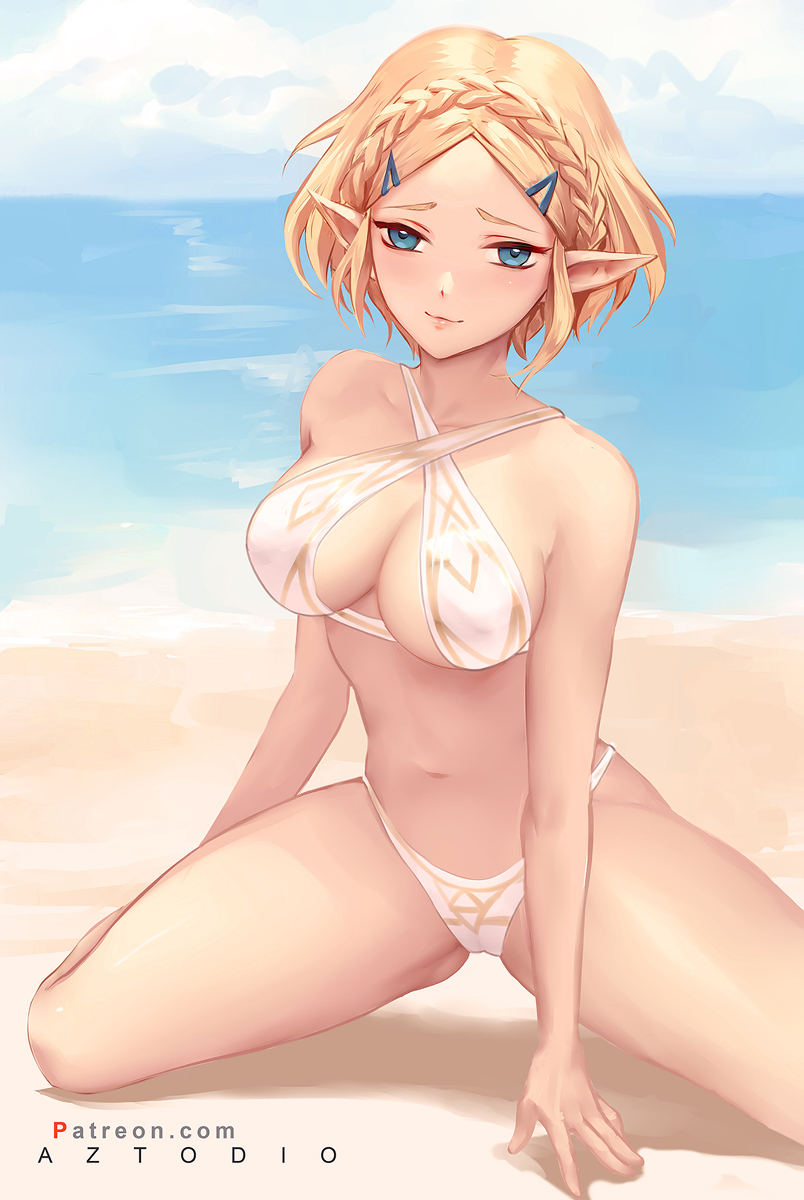 This is a pixiv picture whose title is Bikini Zelda - SFW.