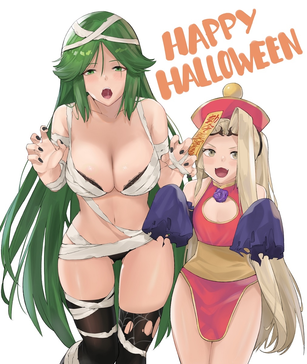 This is a pixiv picture whose title is Halloween Palutena.