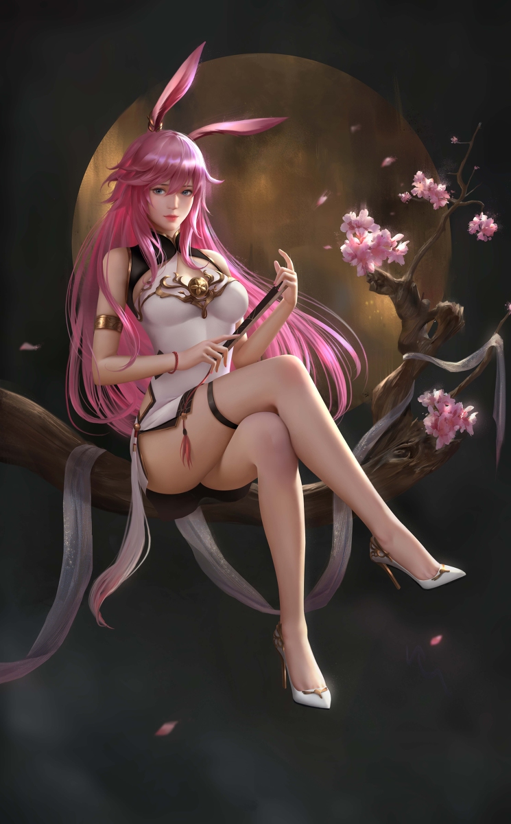 This is a pixiv picture whose title is 崩坏3八重樱.