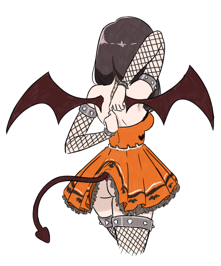 This is a pixiv picture whose title is Devil Girl Bodysuit.