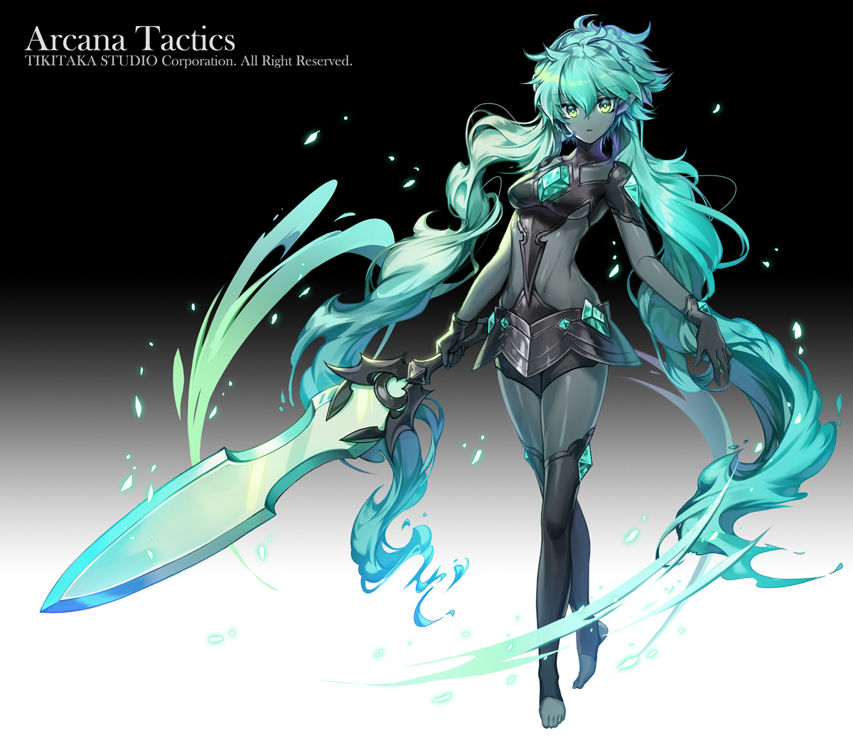 This is a pixiv picture whose title is [仕事絵] ARCANA TACTICS / サーヴァント.