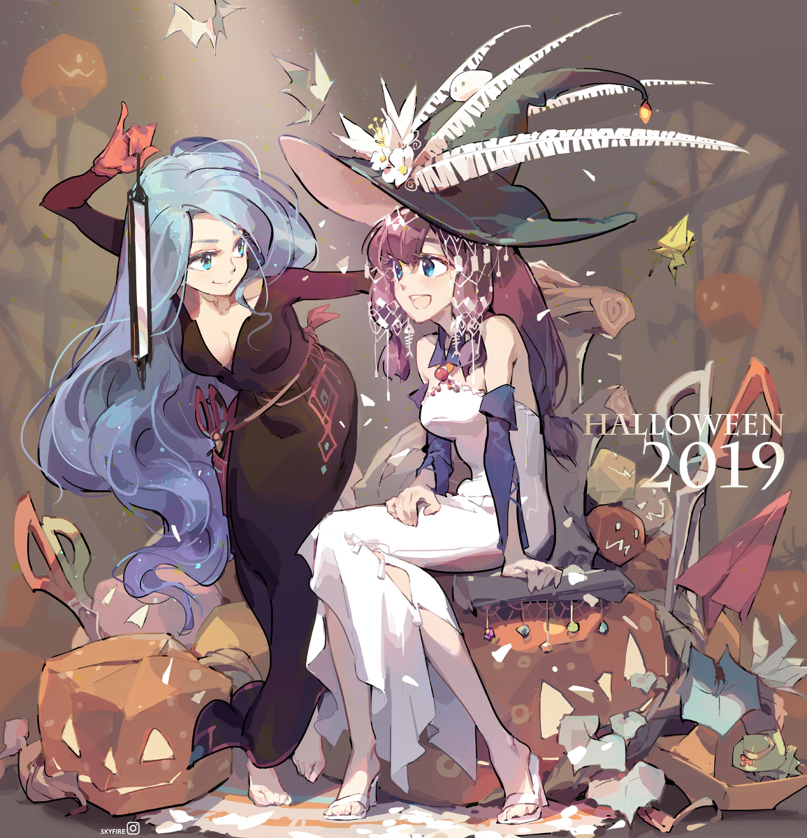 This is a pixiv picture whose title is ハロウィン 2019.